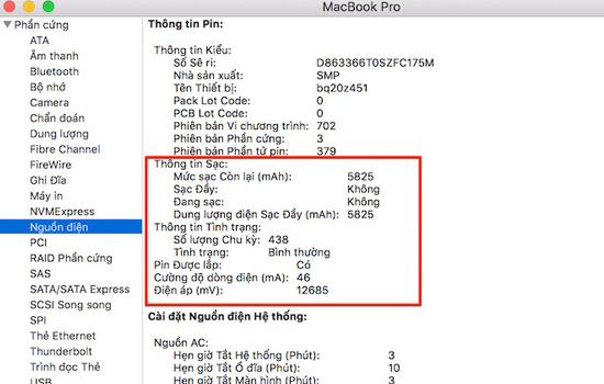 Đ&acirc;y ch&iacute;nh l&agrave; số lần sạc pin của m&aacute;y