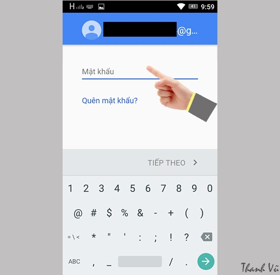 Nhập vào mật khẩu​