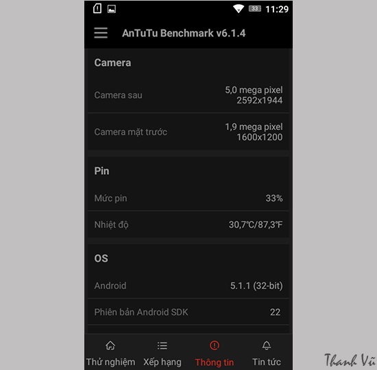 Camera, pin và hệ điều hành