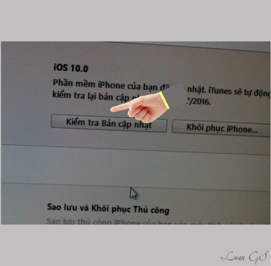 Giữ phím Shift và kiểm tra bản cập nhật