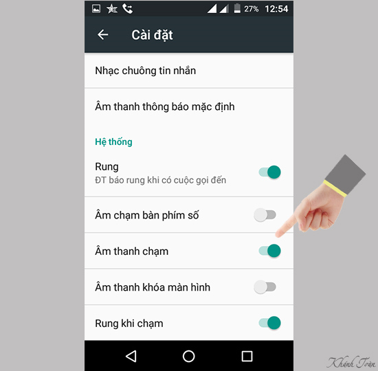 Tắt âm và rung