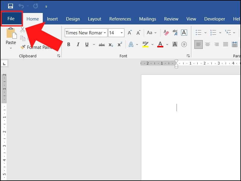 File access on the toolbar