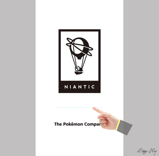 Đây là giao diện ban đầu khi mở game Pokémon Go chơi trên máy Android