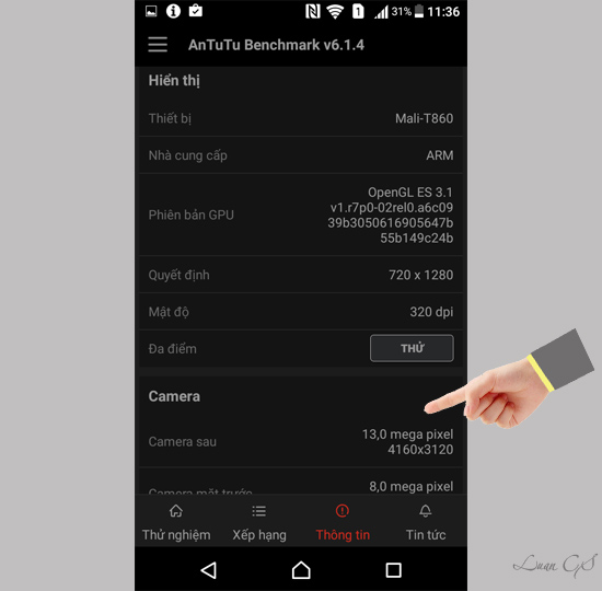 Camera, nhiệt độ , GPU