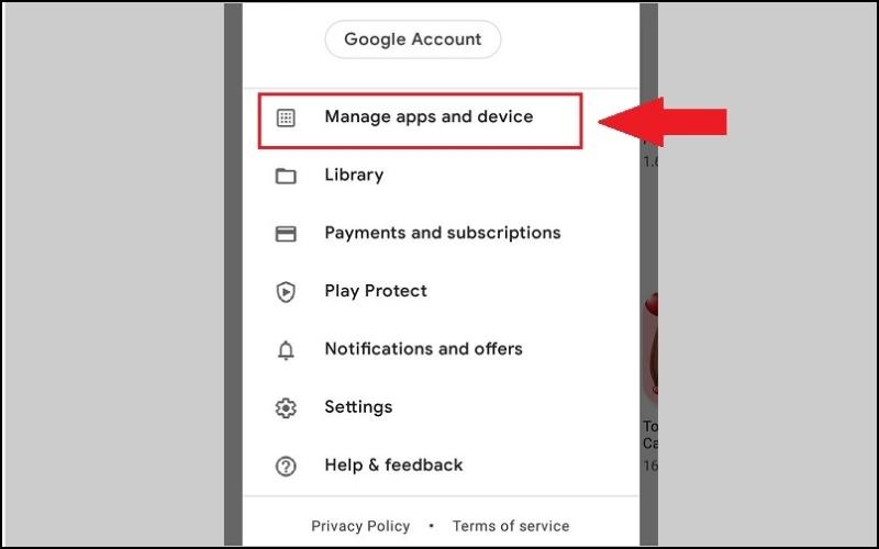 Vào tài khoản tải ứng dụng của Google Play