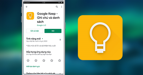 Cách tạo ghi chú kèm nhắc nhở bằng Google Keep trên điện thoại Android