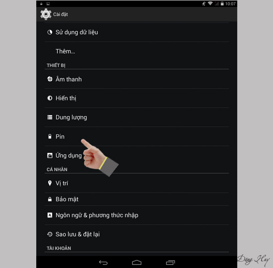 Bước 1: Vào 
