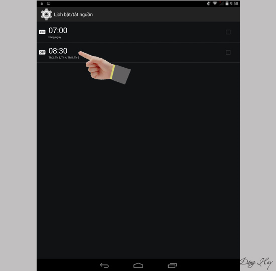 Lịch tắt nguồn