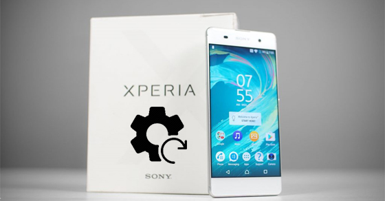 4 bước khôi phục cài đặt gốc Sony Xperia XA