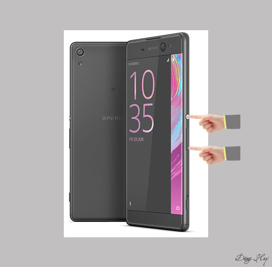 Giữ đồng thời 2 phím 