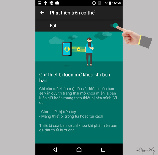 Phát hiện trên cơ thể