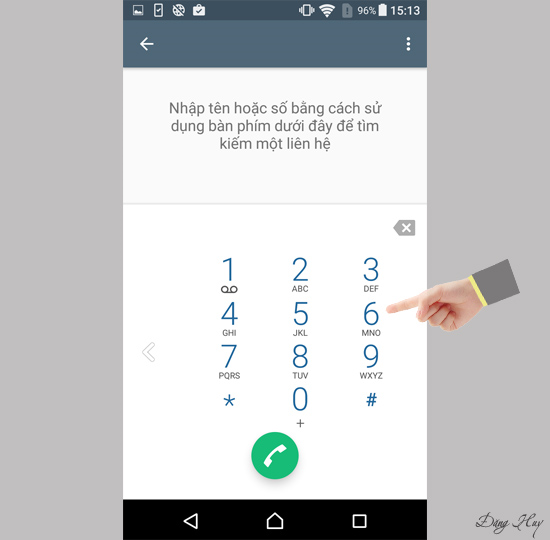 Giao diện một tay