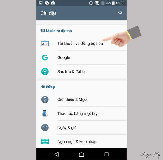 Bước 1: Vào 