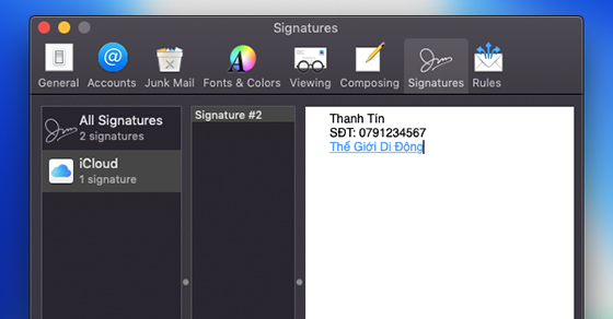 Hướng dẫn tạo chữ ký HTML trong Mail trên MacBook đơn giản nhất