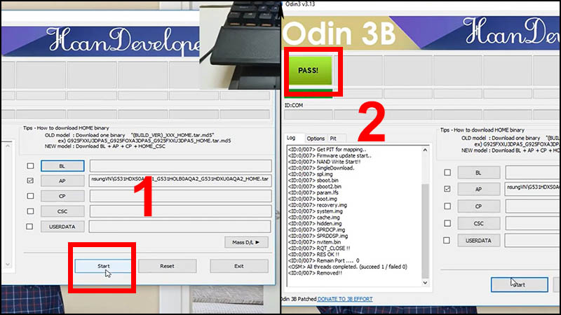 Up rom Samsung qua Odin 48 Cập nhật rom Samsung qua Odin