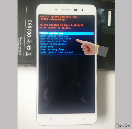 giao diện khôi phục