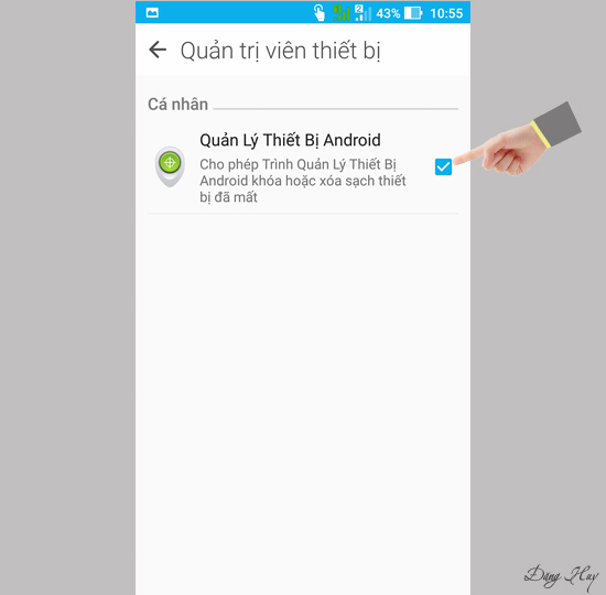 Chọn ứng dụng muốn tắt.