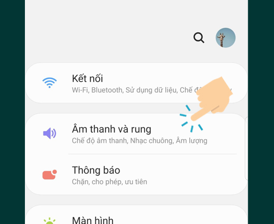 v&agrave;o &Acirc;m thanh v&agrave; rung