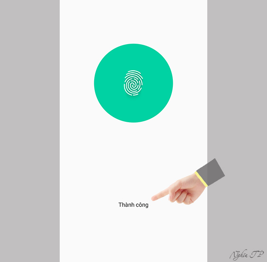 Vân tay của bạn đã nhập thành công