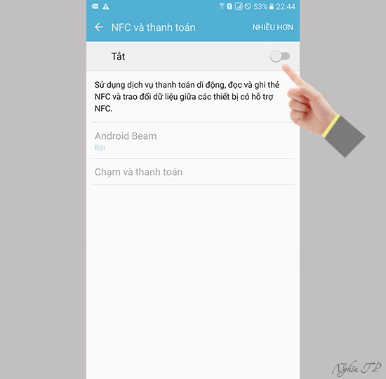 Tắt NFC