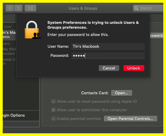xác thực tài khoản