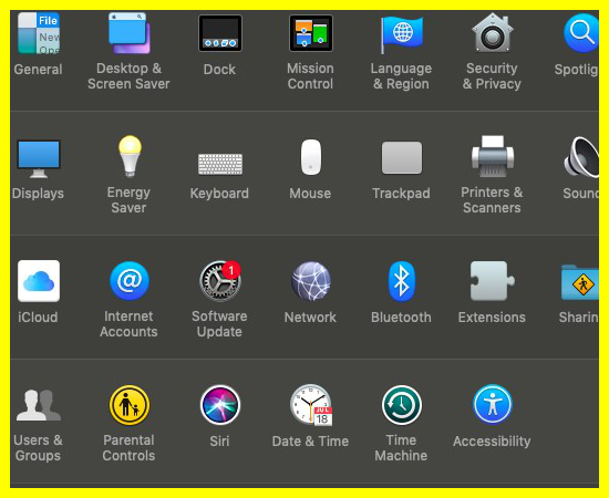 Chọn Apple menu trên thanh Menu > chọn System Preferences