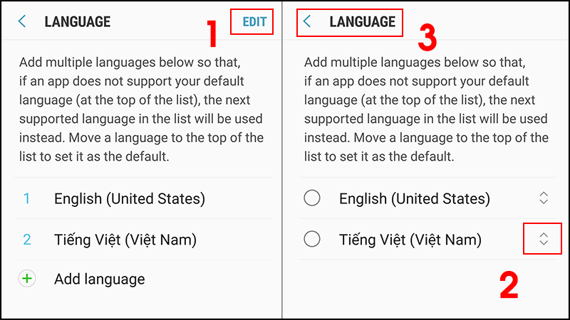 Hướng dẫn cài đặt tiếng Việt cho điện thoại Android xách tay đơn giản