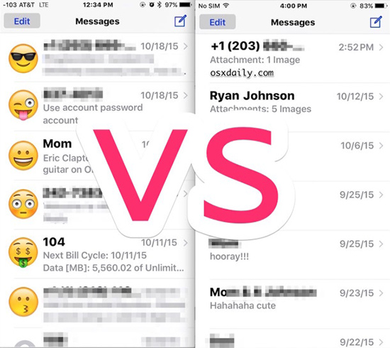 Giao diện trước và sau khi tắt.