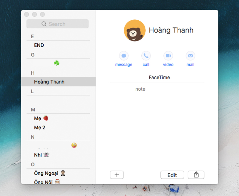 Tuỳ chọn Show First Name Before last name