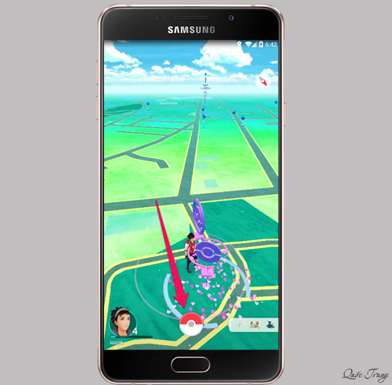 Chọn hình quả cầu Pokemon ball.