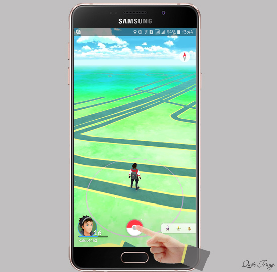 Chọn vào Pokemon Ball.