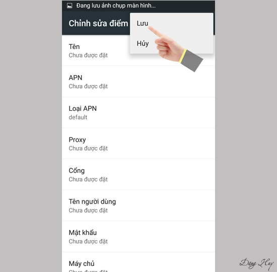 Chọn Lưu