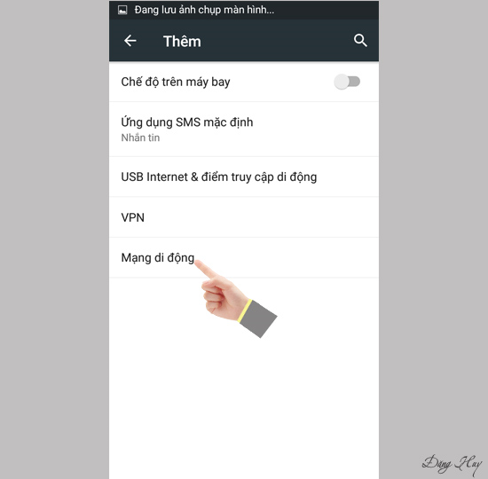 Chọn Mạng di động