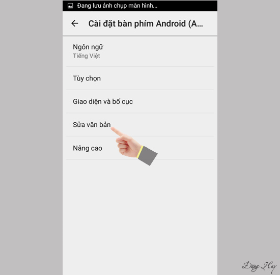 Chọn Sửa văn bản