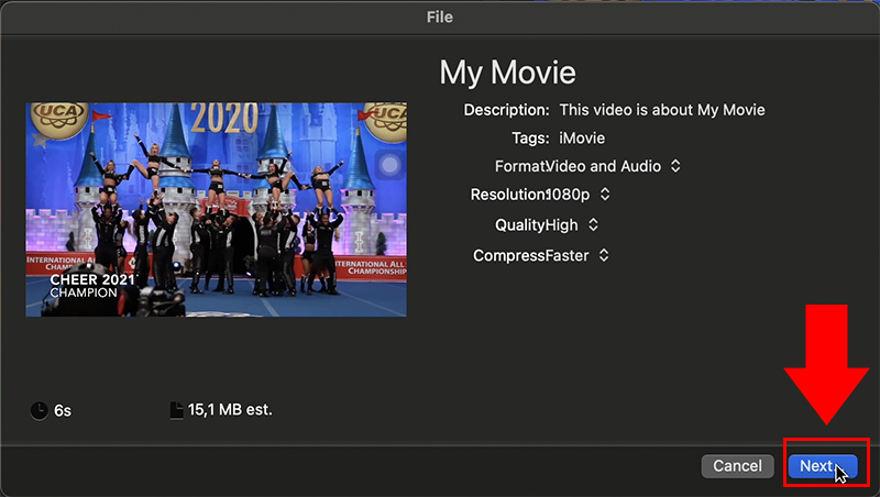 Chọn Next để tiếp tục
