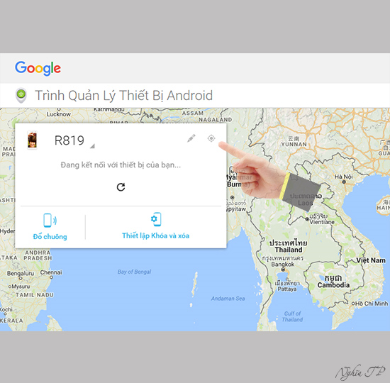 Chọn biểu tượng định vị