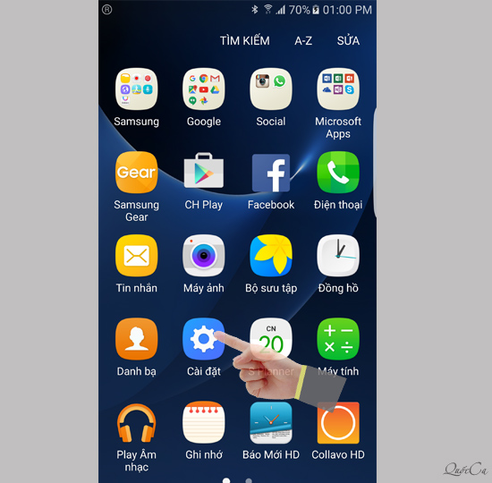 Xóa tài khoản Google trên Samsung Galaxy J7 Prime