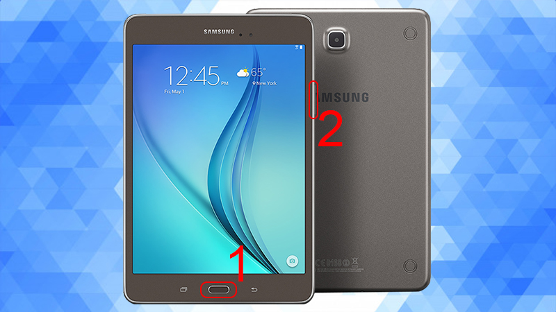 Chụp m&agrave;n h&igrave;nh Samsung Galaxy Tab A6 bằng tổ hợp ph&iacute;m