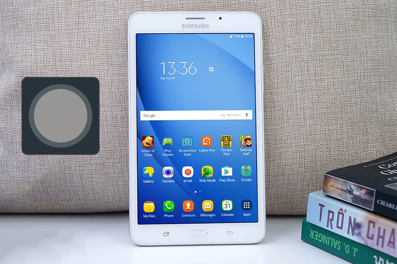 Chụp màn hình Samsung Galaxy Tab A6 bằng phím Home ảo