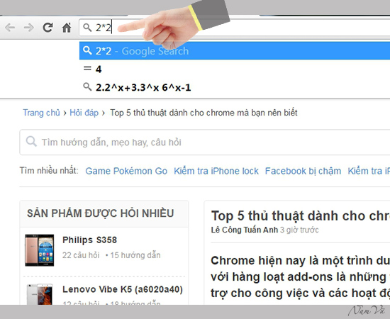 Sử dụng Omnibox để có thể tận dụng tối đa khả năng của Google
