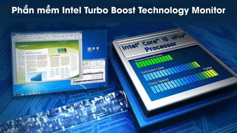Hình minh họa cho phần mềm Intel Turbo Boost Technology Monitor