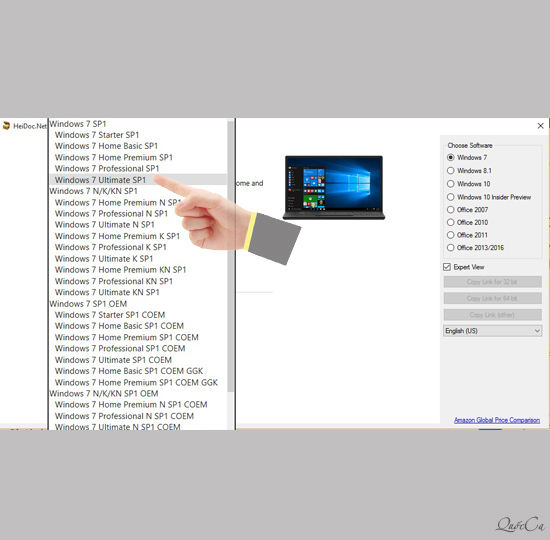 Phần mềm tải bộ cài Windows và Office từ server Microsoft