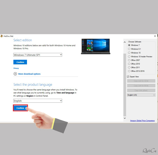 Phần mềm tải bộ cài Windows và Office từ server Microsoft