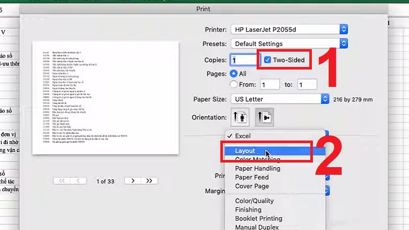Cách in 2 mặt trên MacBook