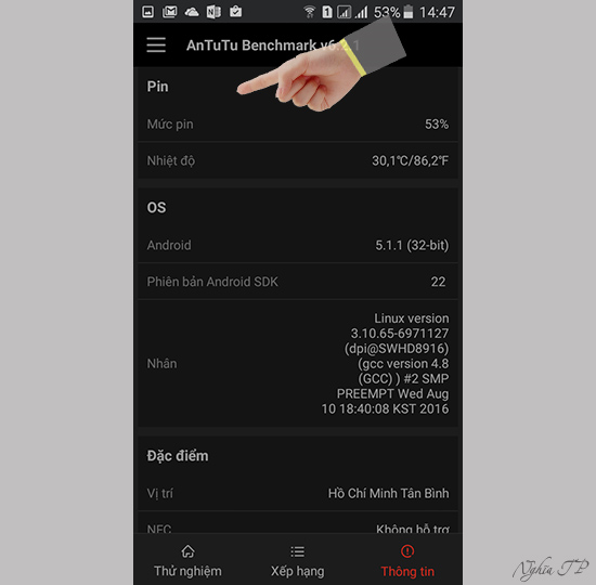 Tiếp theo th&ocirc;ng tin của m&aacute;y v&agrave; Pin , OS, Đặc điểm