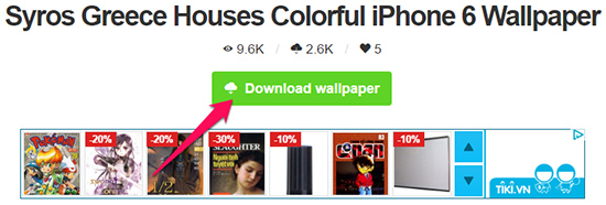 Chọn Download Wallpaper về máy.