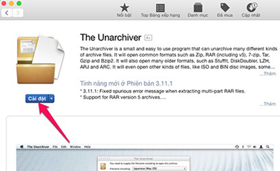 Hướng dẫn giải nén file trên Mac OS
