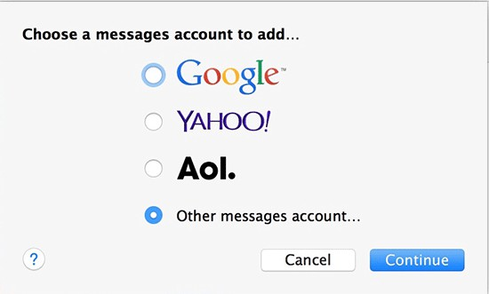Chat Facebook ngay tr&ecirc;n Messages của Mac OS