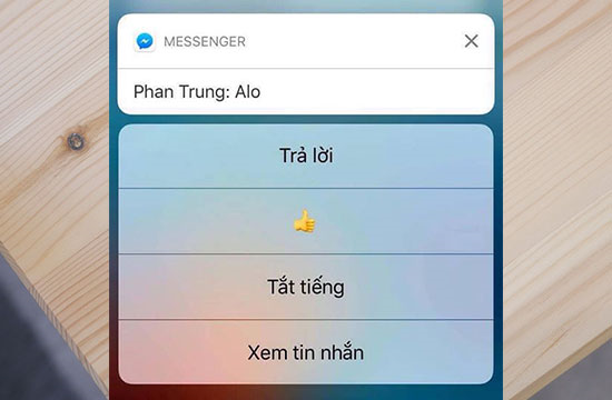 Xem nhanh nội dung thông báo