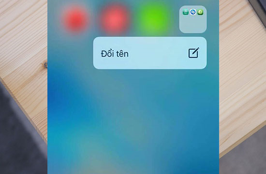 Đổi tên nhanh thư mục ios 10